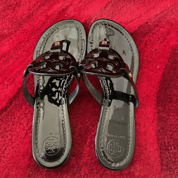 Tory Burch Miller Patent Calf Sandals - Picture 3 of 5